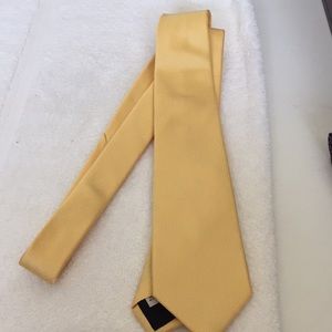 Valentino yellow silk tie